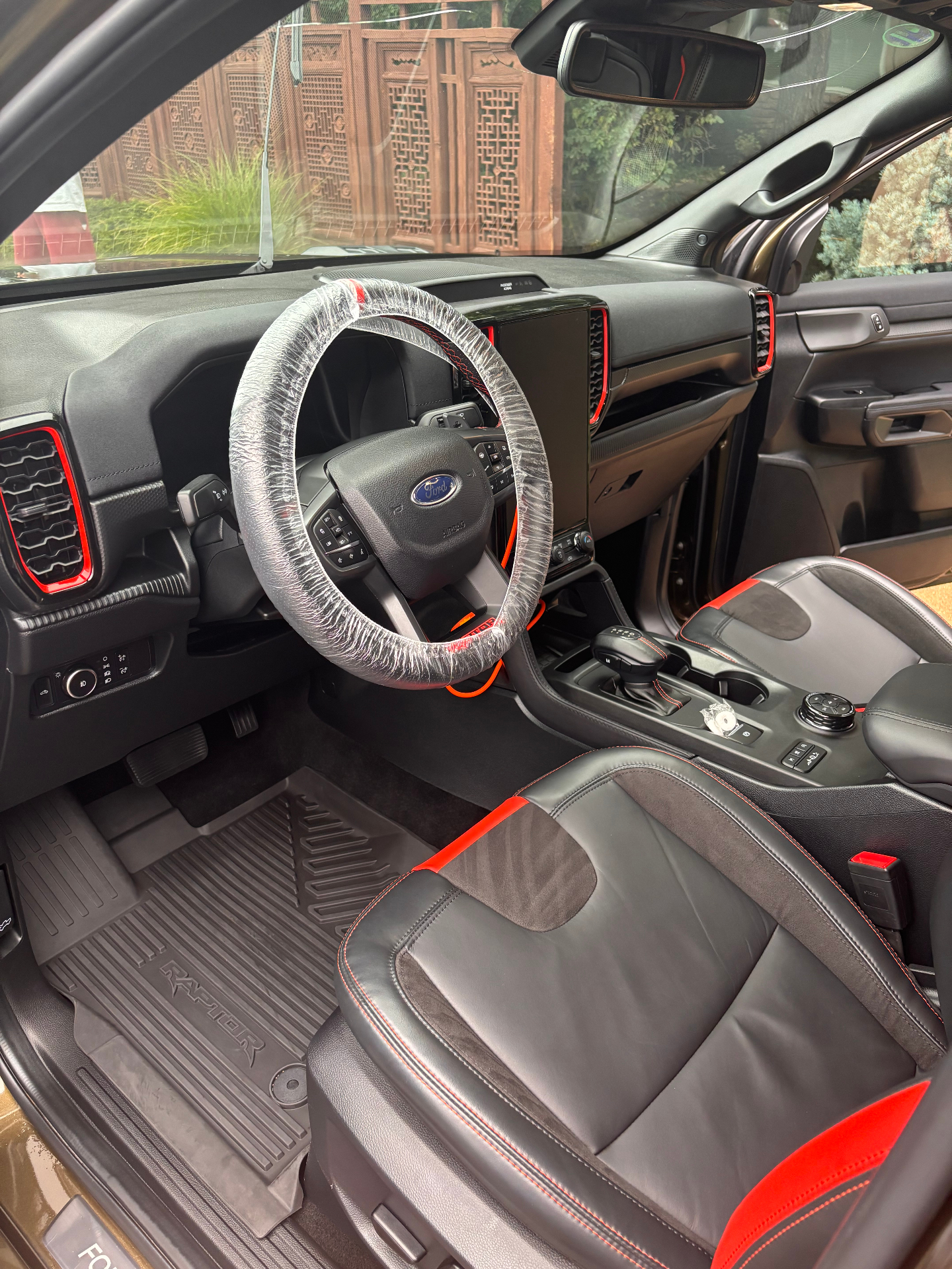 Ford Ranger Raptor interior after detailing